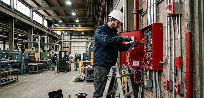 Industrial Fire Alarm Installation in Des Moines