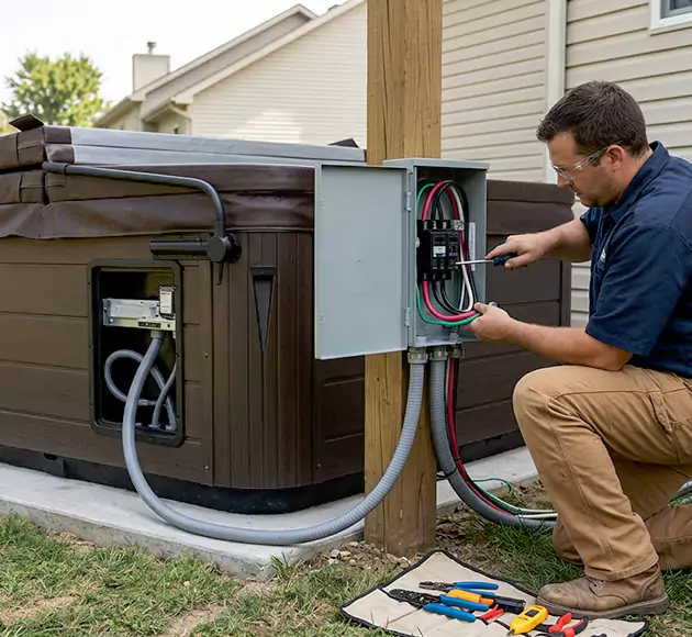 Professional Hot Tub Electrical Installation: Your Local Spa Wiring Team in Des Moines, IA